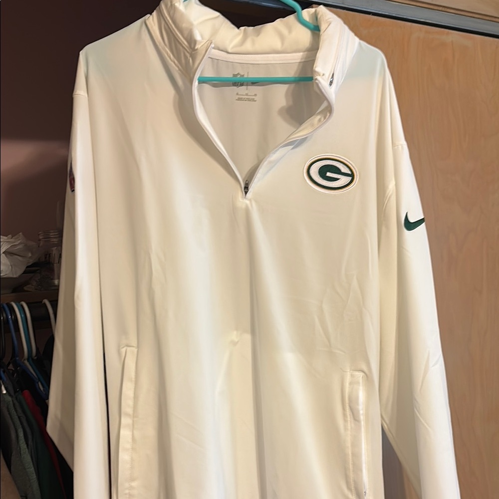 NFL Green Bay Packers White Pullover Jacket